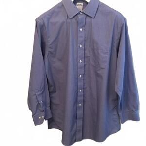 Brooks Brothers 17-⅔ Regent‎ non-iron shirt blue